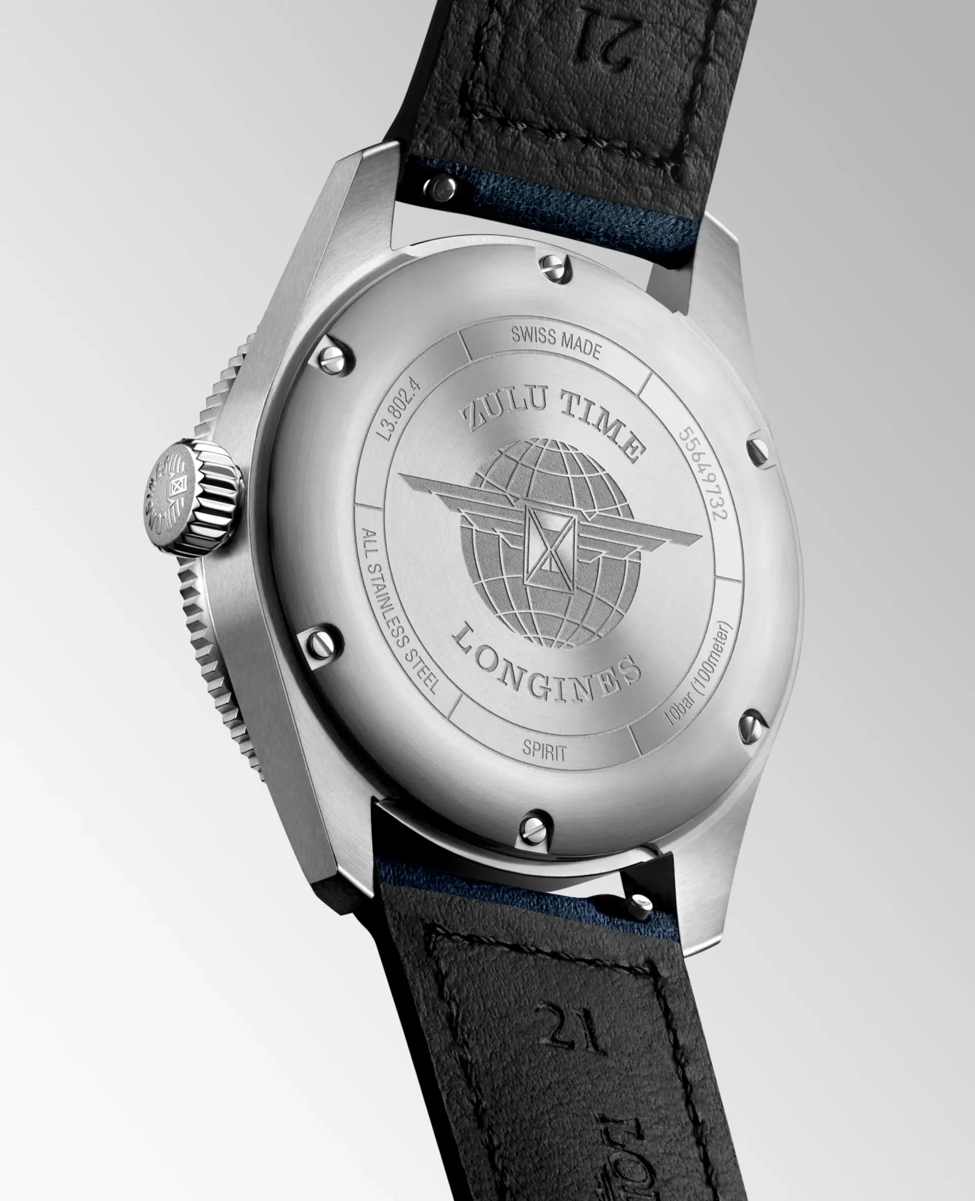 Longines Spirit Zulu Time Men's 39mmWatch - Image 3