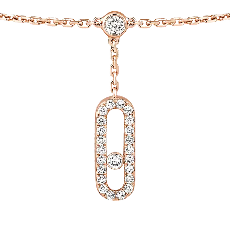 Messika "Move Uno Pave' Ankle" Bracelet