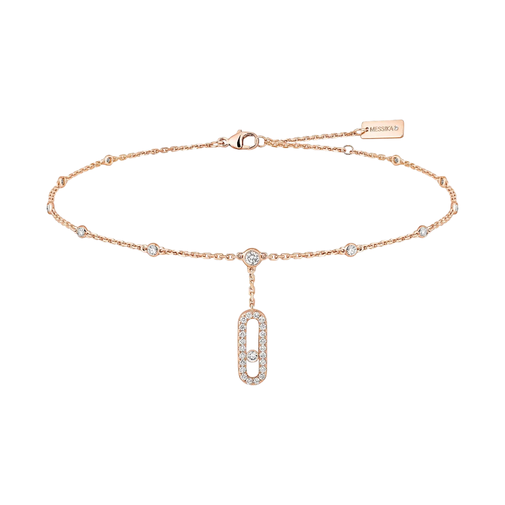 Messika "Move Uno Pave' Ankle" Bracelet
