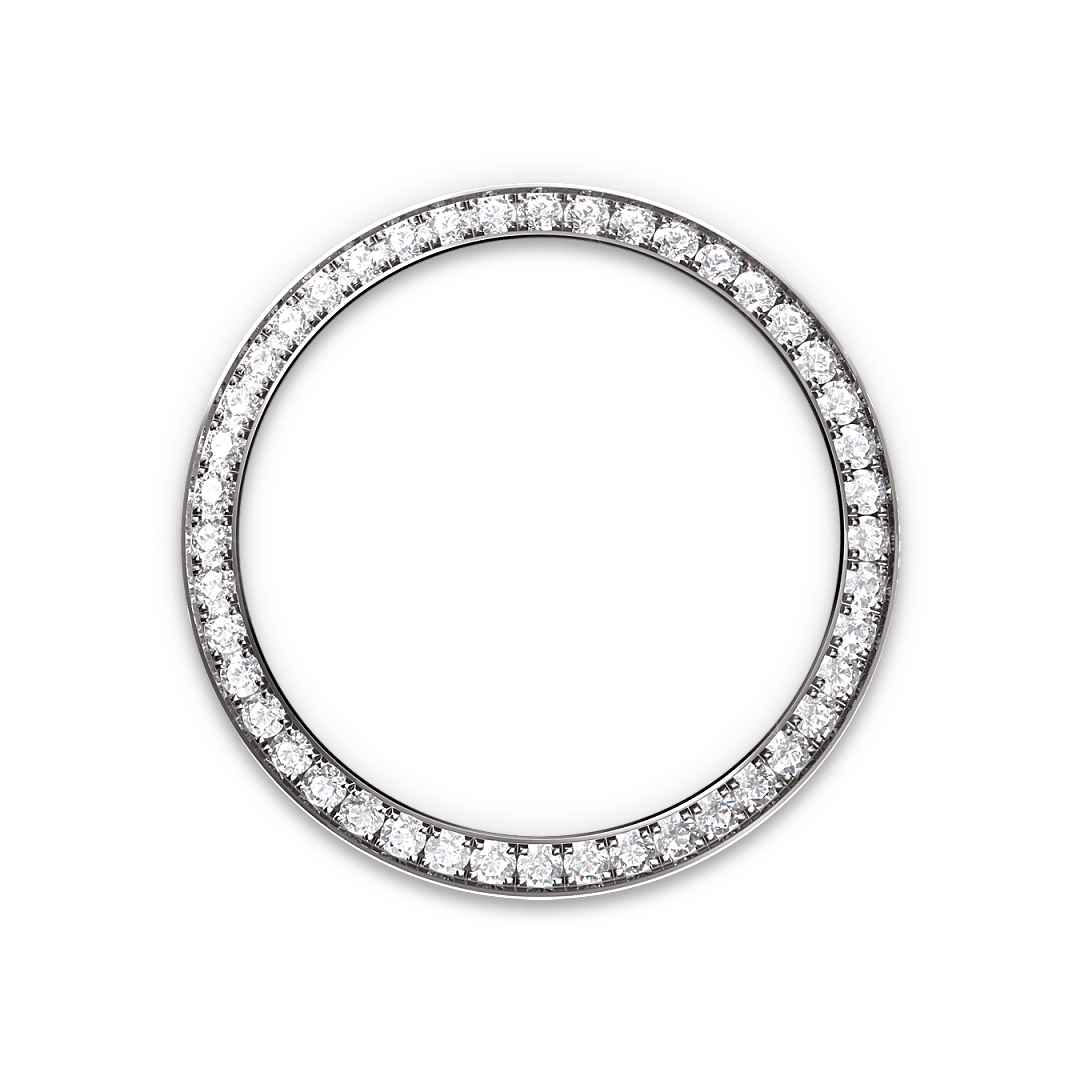Rolex Lady-Datejust in 18 ct white gold with case sides and lugs set with diamonds M279459RBR-0001- Montecristo Jewellers