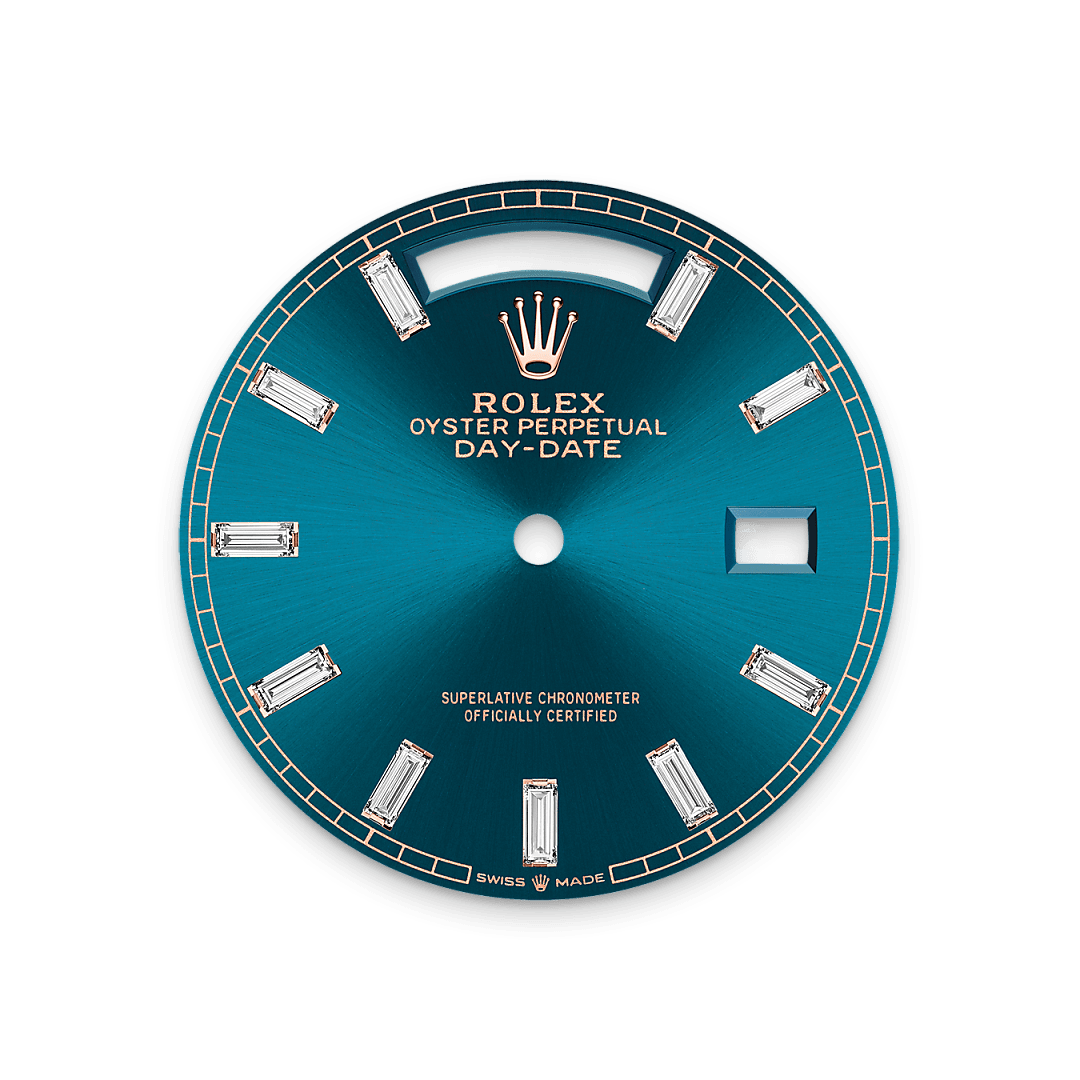 Rolex Day-Date in 18 ct Everose gold M128395TBR-0032- Montecristo Jewellers