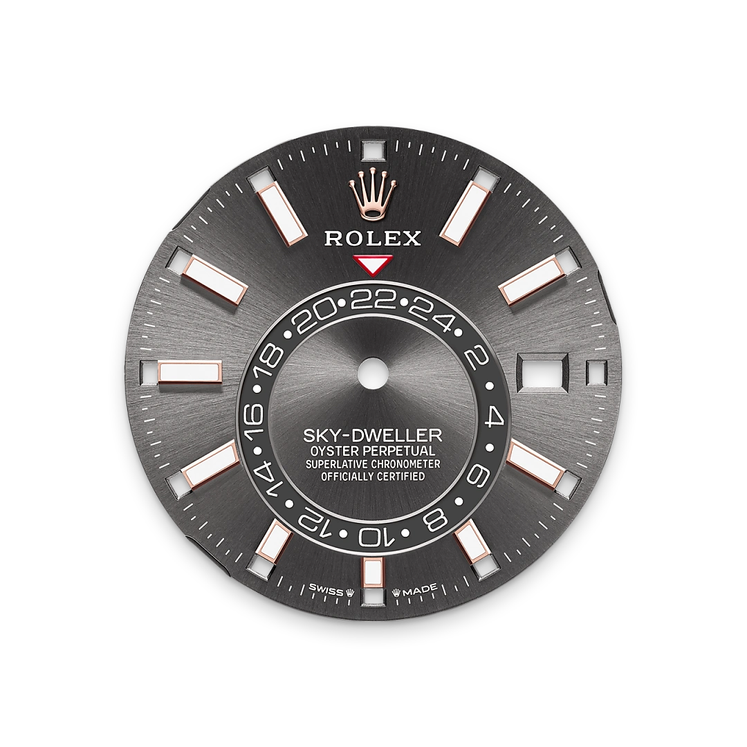 Rolex Sky-Dweller in 18 ct Everose gold M336935-0008- Montecristo Jewellers