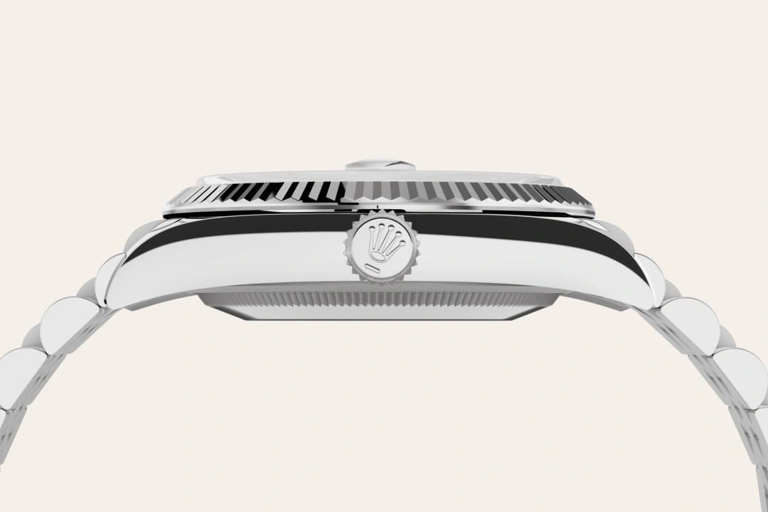 Rolex Datejust in White Rolesor - combination of Oystersteel and white gold M126234-0051- Montecristo Jewellers