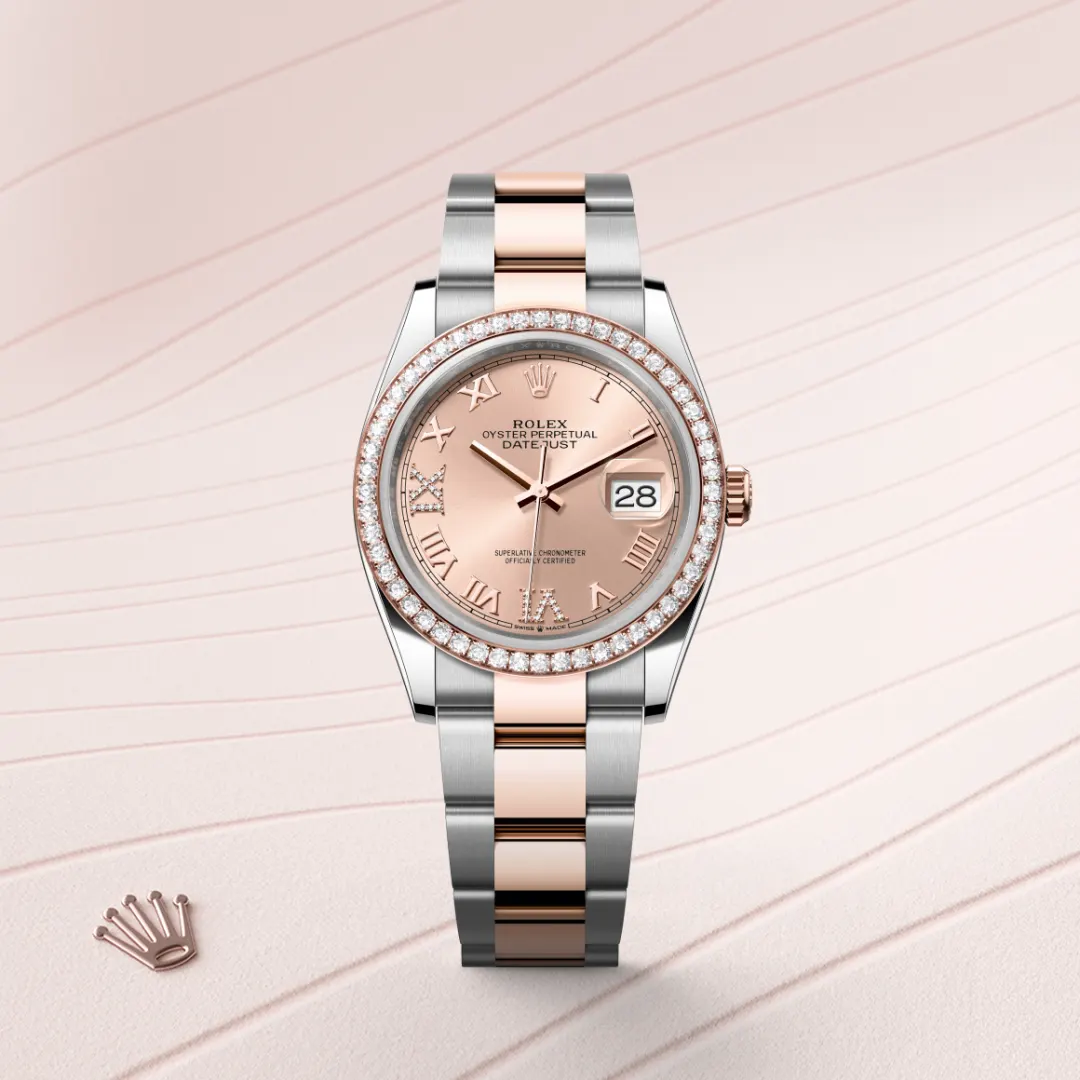 Rolex Datejust in Everose Rolesor - combination of Oystersteel and Everose gold M126281RBR-0016- Montecristo Jewellers