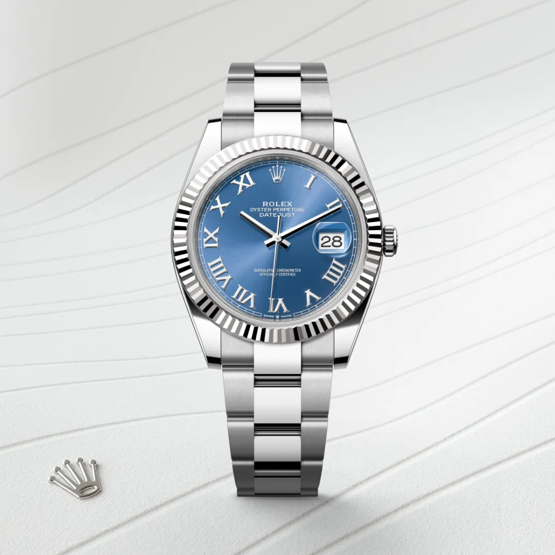 Rolex Datejust in White Rolesor - combination of Oystersteel and white gold M126334-0025- Montecristo Jewellers