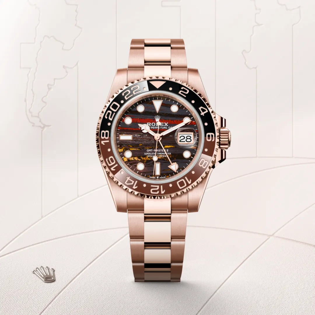 Rolex GMT-Master II in 18 ct Everose gold M126715CHNR-0002- Montecristo Jewellers Rolex GMT-Master II in 18 ct Everose gold M126715CHNR-0002- Montecristo Jewellers
