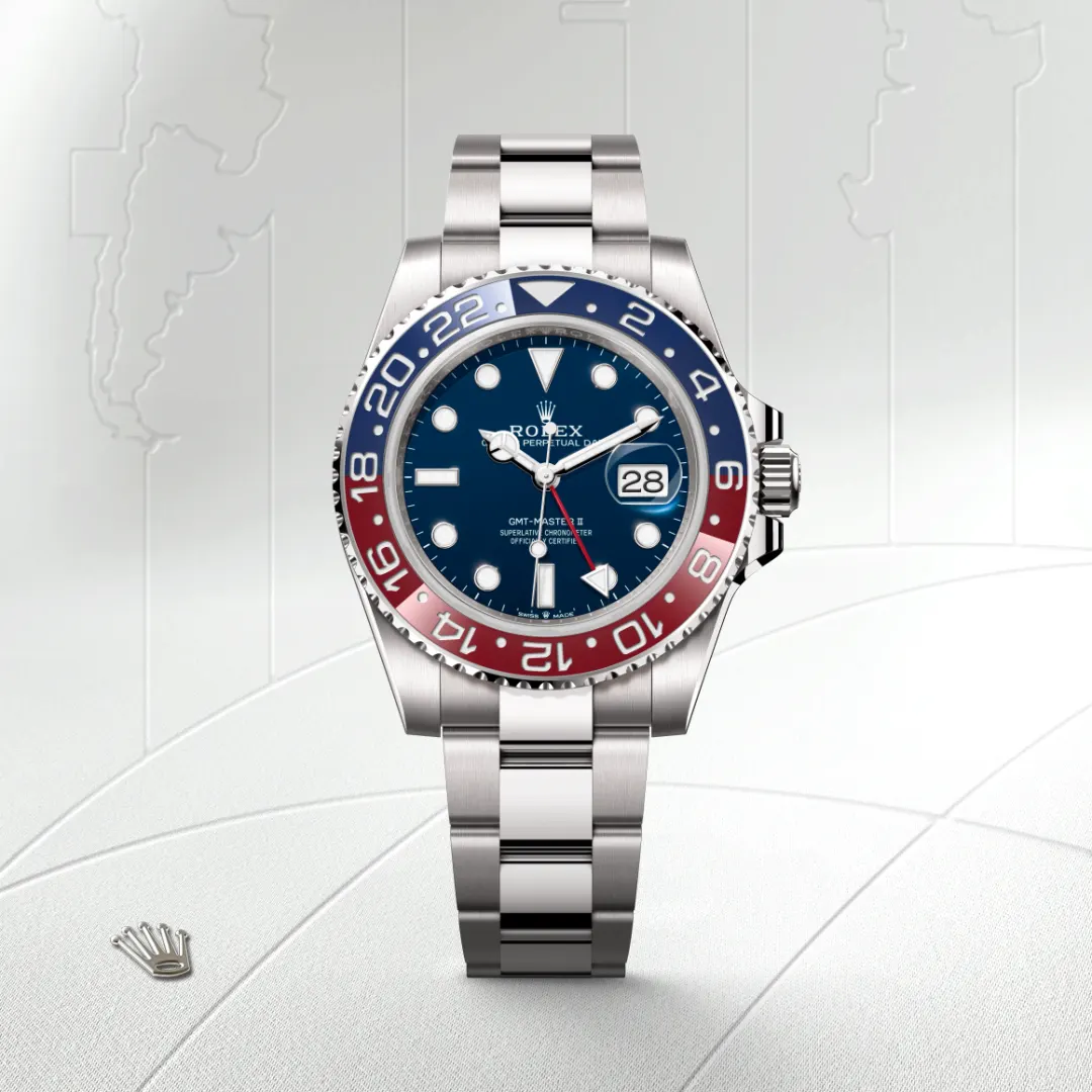 Rolex GMT-Master II in 18 ct white gold M126719BLRO-0003- Montecristo Jewellers