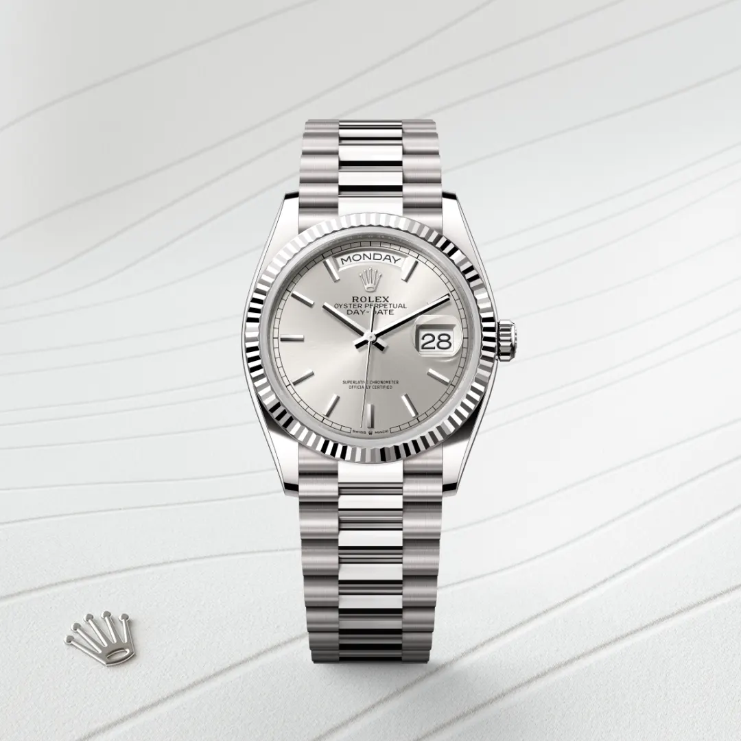 Rolex Day-Date in 18 ct white gold M128239-0005- Montecristo Jewellers