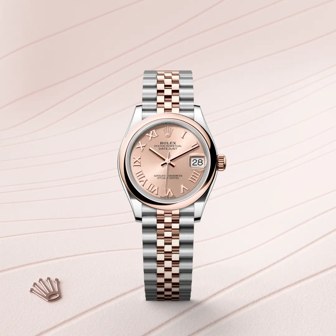 Rolex Datejust in Everose Rolesor - combination of Oystersteel and Everose gold M278241-0006- Montecristo Jewellers