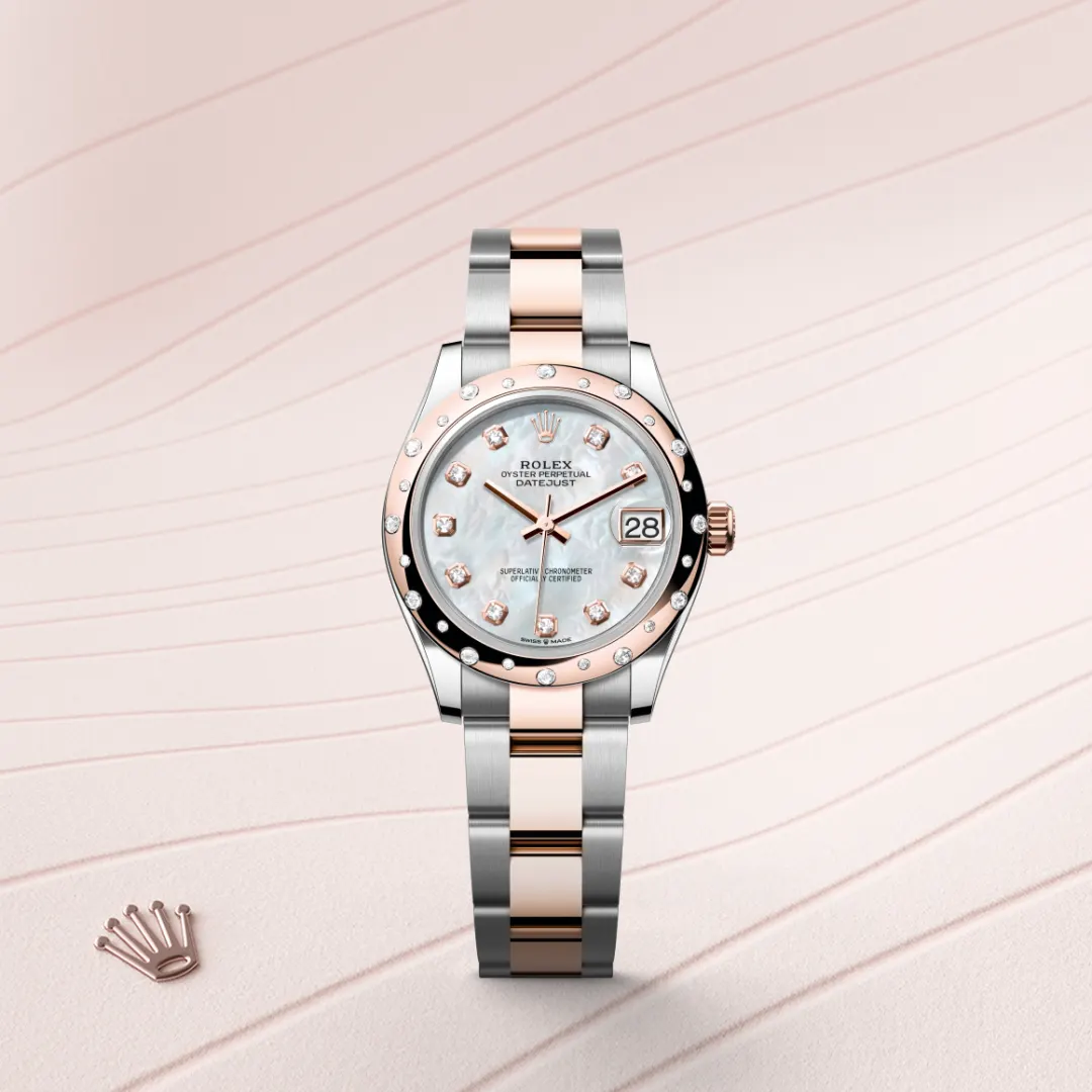 Rolex Datejust in Everose Rolesor - combination of Oystersteel and Everose gold M278341RBR-0025- Montecristo Jewellers