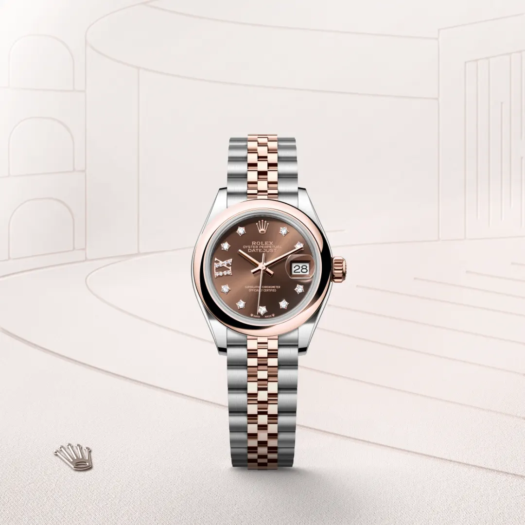 Rolex Lady-Datejust in Everose Rolesor - combination of Oystersteel and Everose gold M279161-0003- Montecristo Jewellers