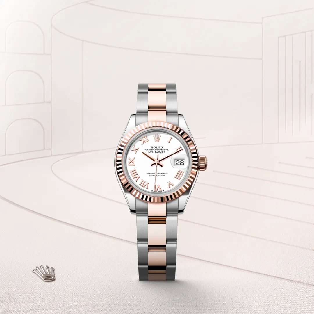 Rolex Lady-Datejust in Everose Rolesor - combination of Oystersteel and Everose gold M279171-0022- Montecristo Jewellers