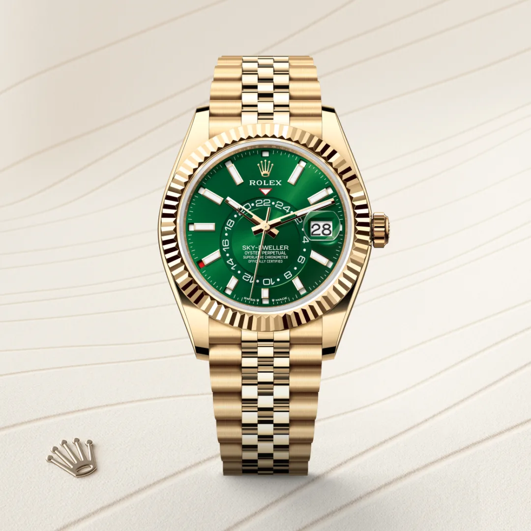 Rolex Sky-Dweller in 18 ct yellow gold M336938-0008- Montecristo Jewellers