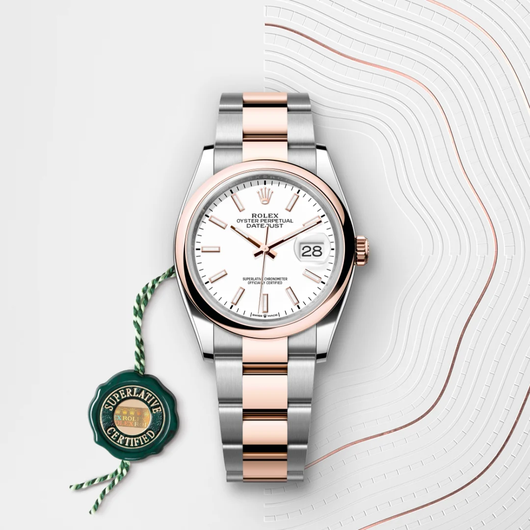 Rolex Datejust in Everose Rolesor - combination of Oystersteel and Everose gold M126201-0018- Montecristo Jewellers