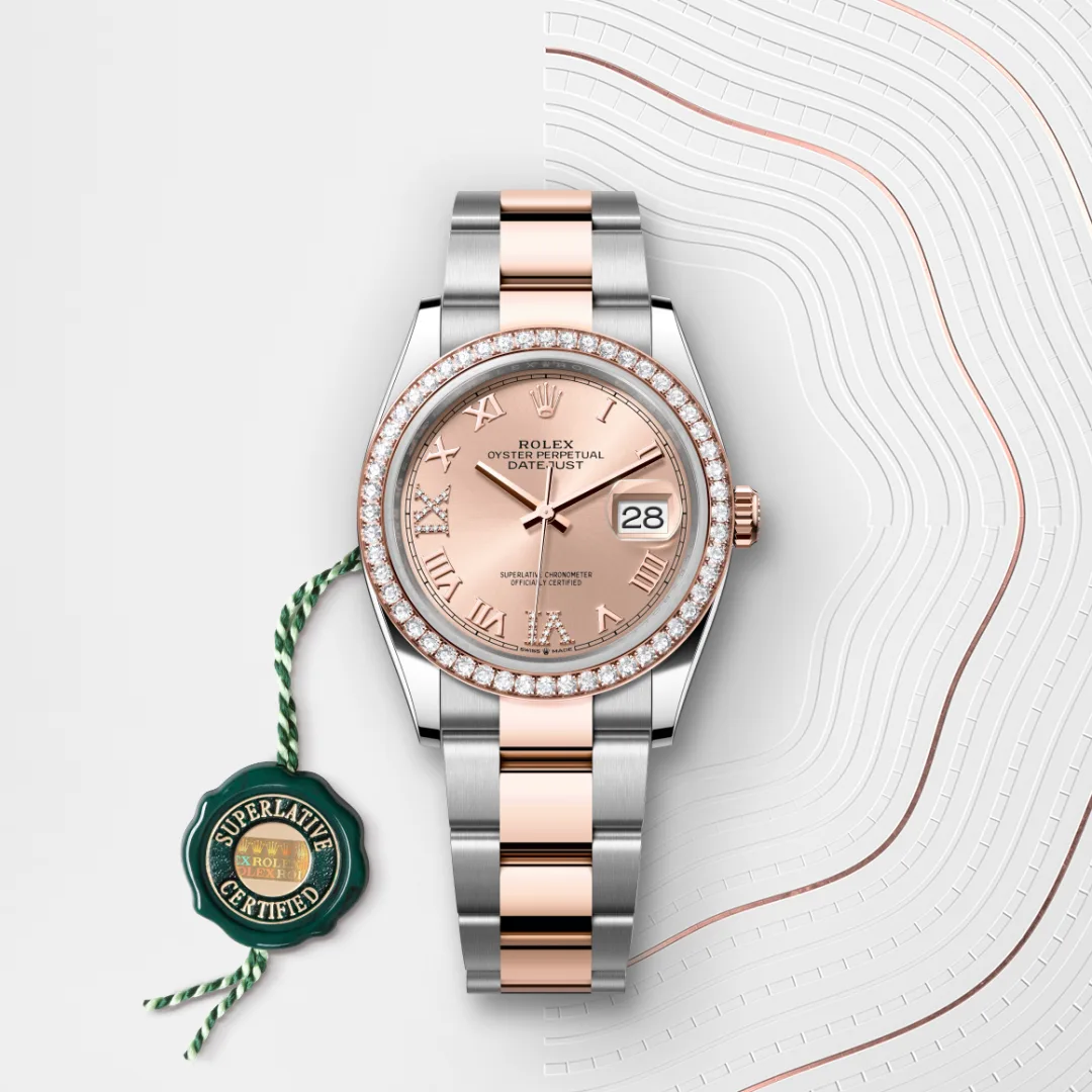 Rolex Datejust in Everose Rolesor - combination of Oystersteel and Everose gold M126281RBR-0016- Montecristo Jewellers