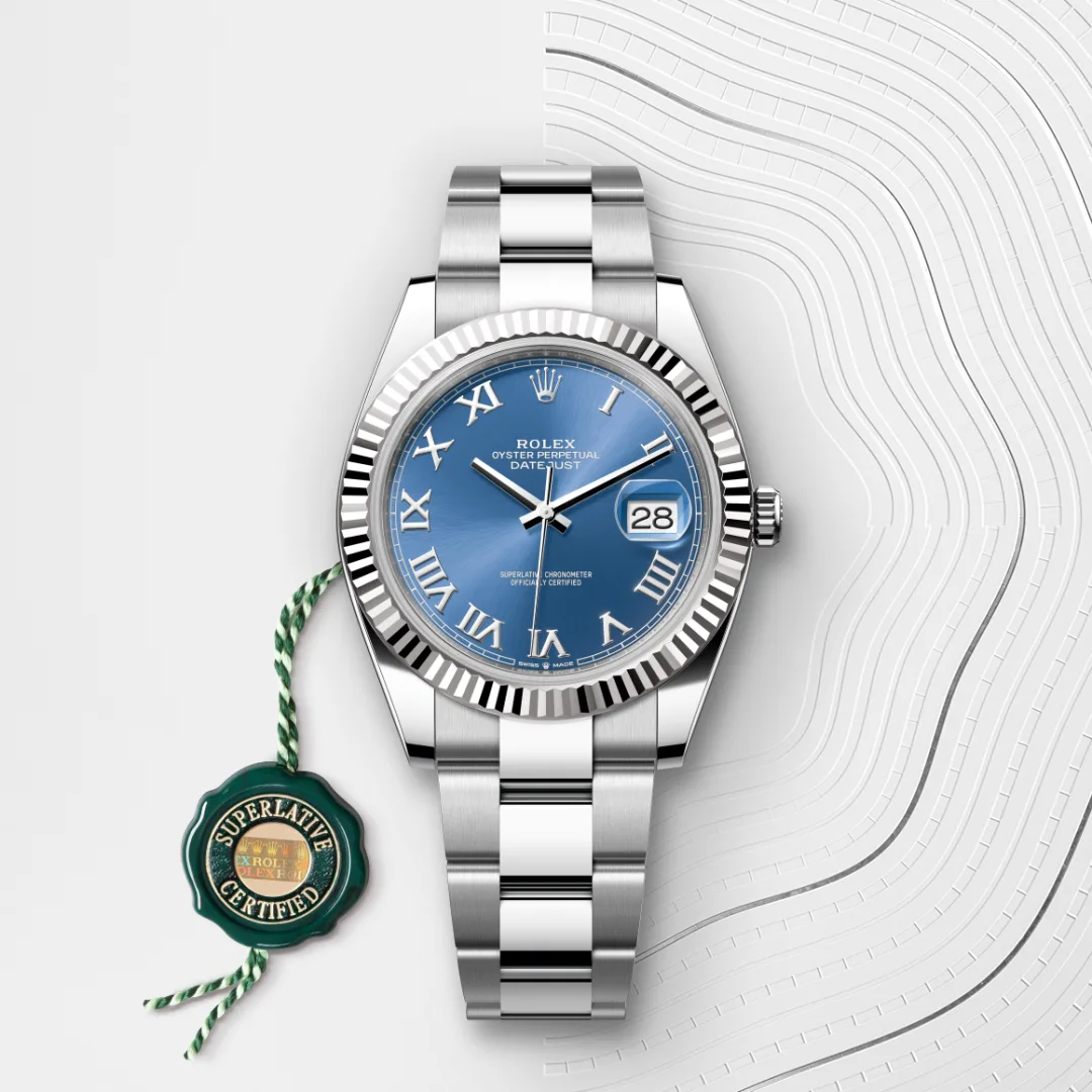 Rolex Datejust in White Rolesor - combination of Oystersteel and white gold M126334-0025- Montecristo Jewellers