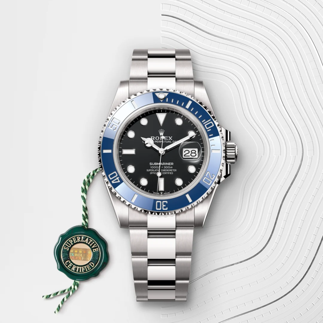 Rolex Submariner in 18 ct white gold M126619LB-0003- Montecristo Jewellers