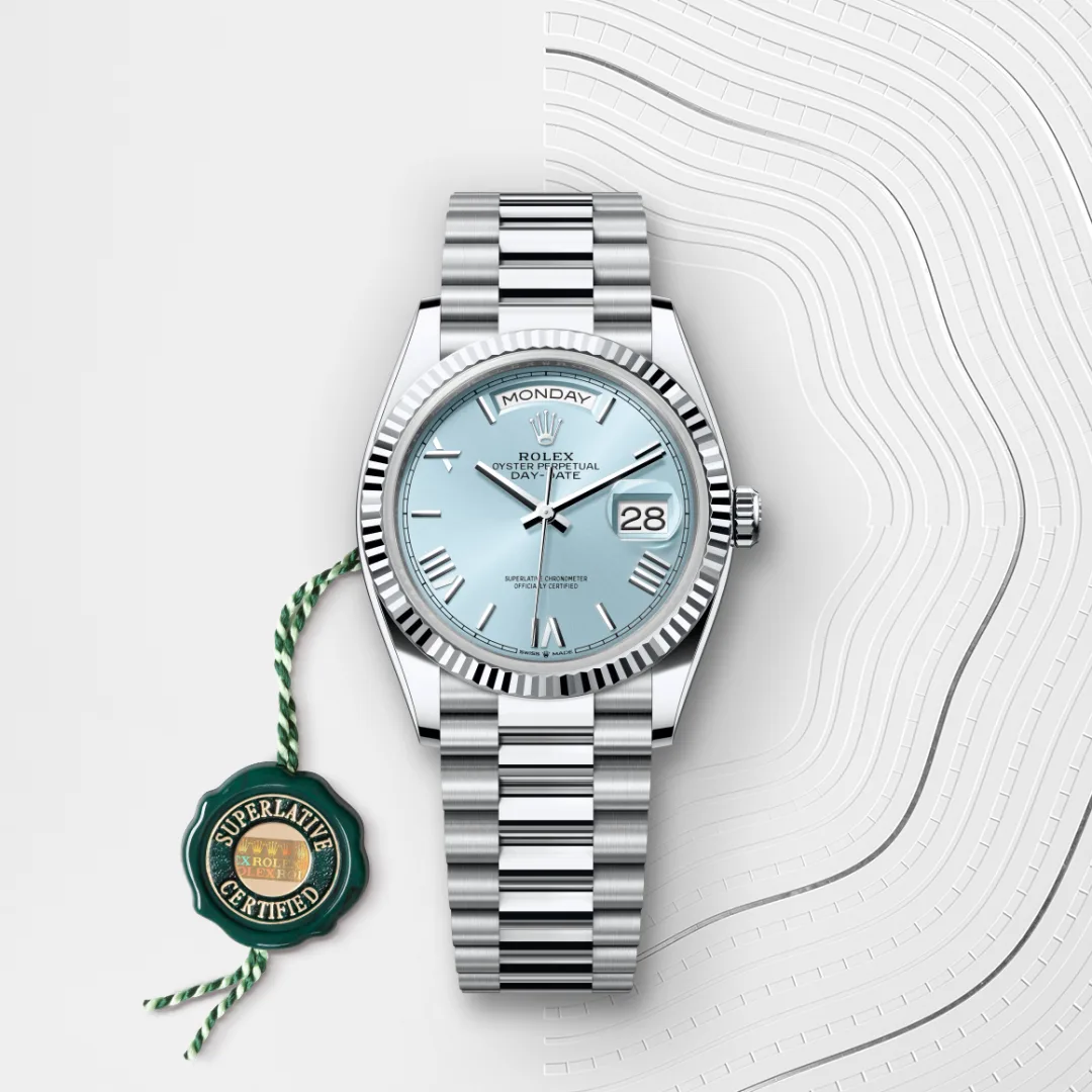 Rolex Day-Date in Platinum M128236-0018- Montecristo Jewellers