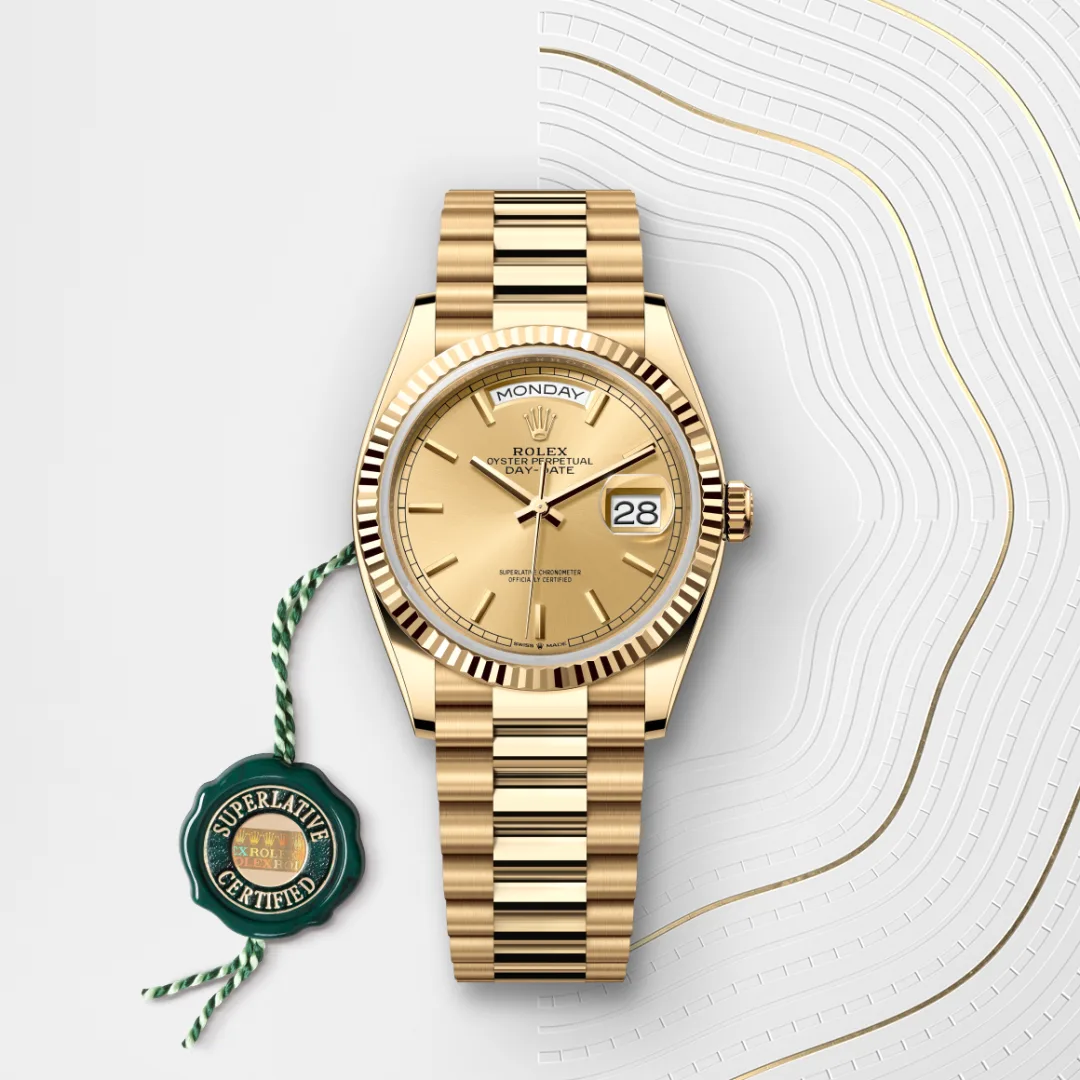 Rolex Day-Date in 18 ct yellow gold M128238-0045- Montecristo Jewellers