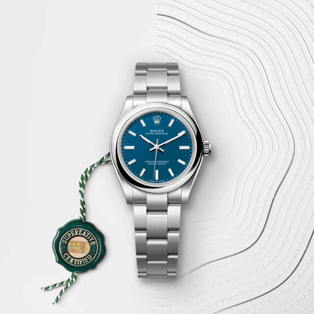 Rolex Oyster Perpetual in Oystersteel M277200-0017- Montecristo Jewellers