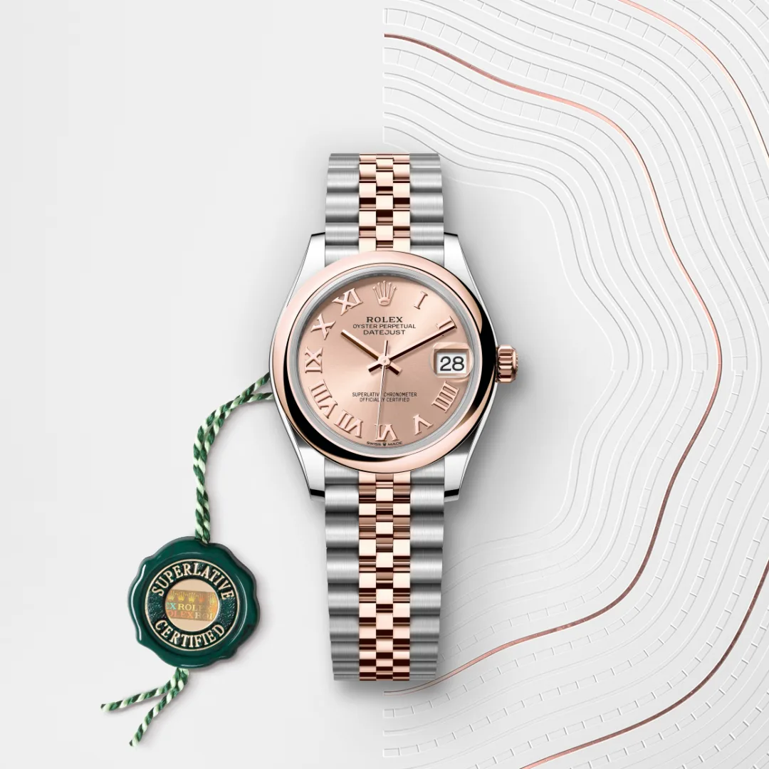 Rolex Datejust in Everose Rolesor - combination of Oystersteel and Everose gold M278241-0006- Montecristo Jewellers