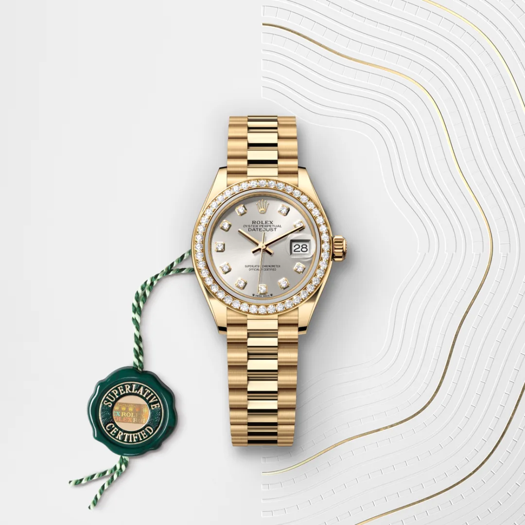 Rolex Lady-Datejust in 18 ct yellow gold M279138RBR-0019- Montecristo Jewellers