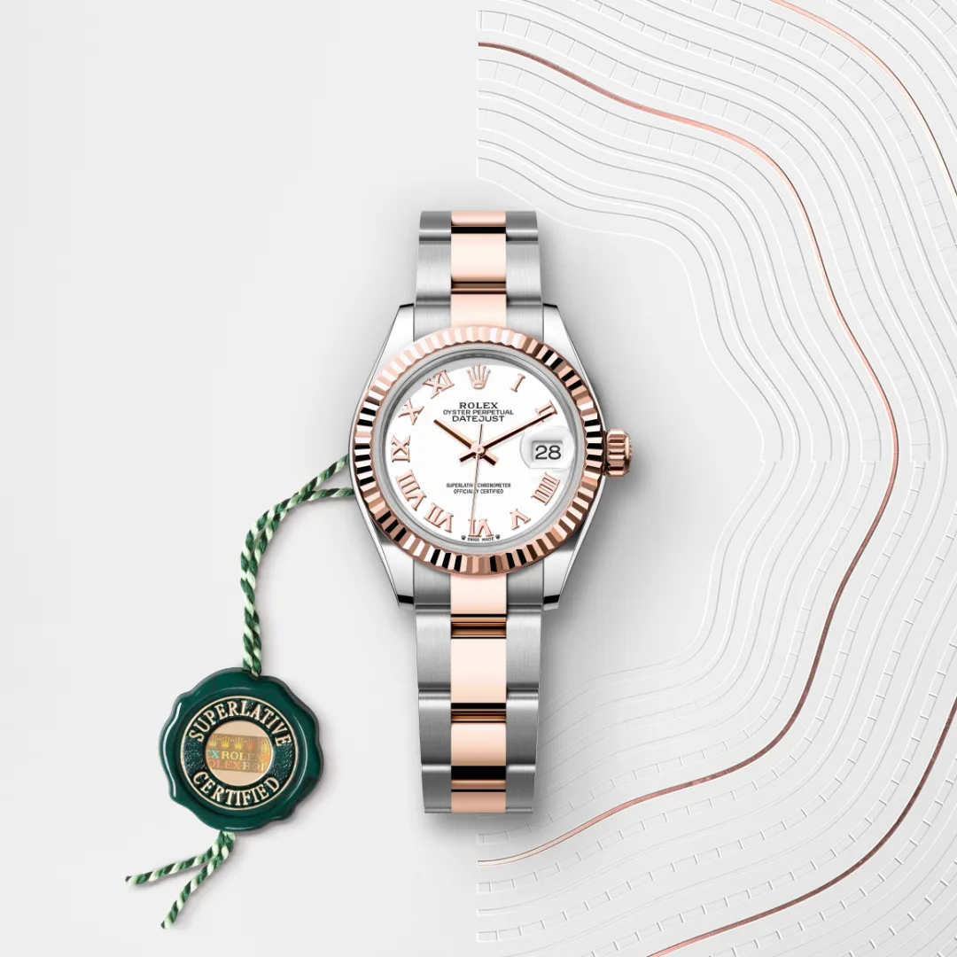 Rolex Lady-Datejust in Everose Rolesor - combination of Oystersteel and Everose gold M279171-0022- Montecristo Jewellers