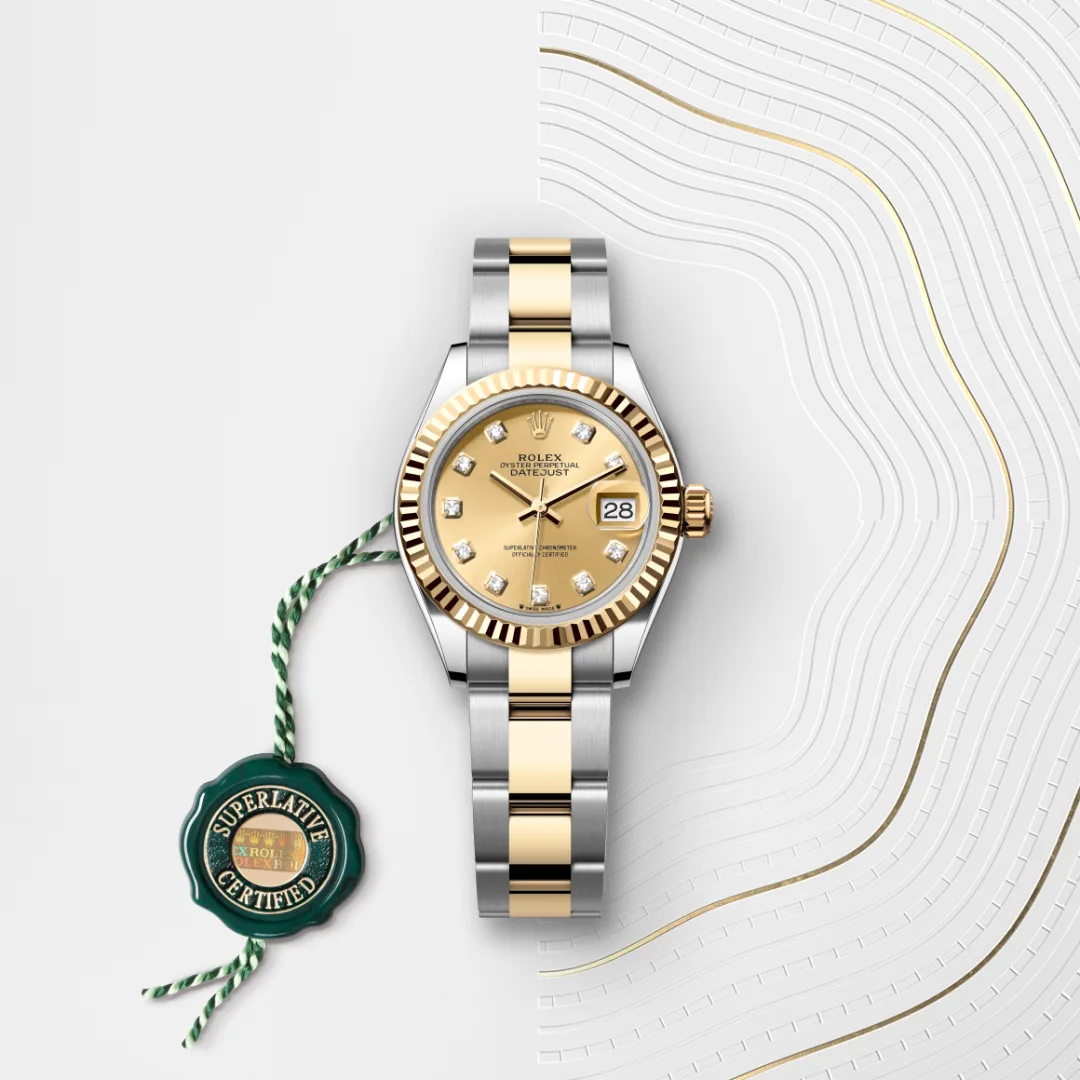 Rolex Lady-Datejust in Yellow Rolesor - combination of Oystersteel and yellow gold M279173-0012- Montecristo Jewellers