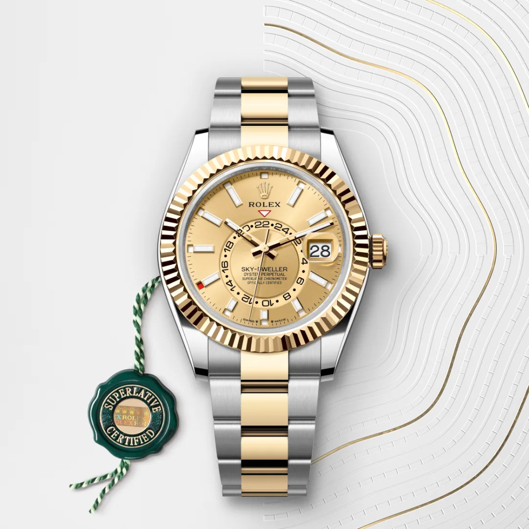 Rolex Sky-Dweller in Yellow Rolesor - combination of Oystersteel and yellow gold M336933-0001- Montecristo Jewellers