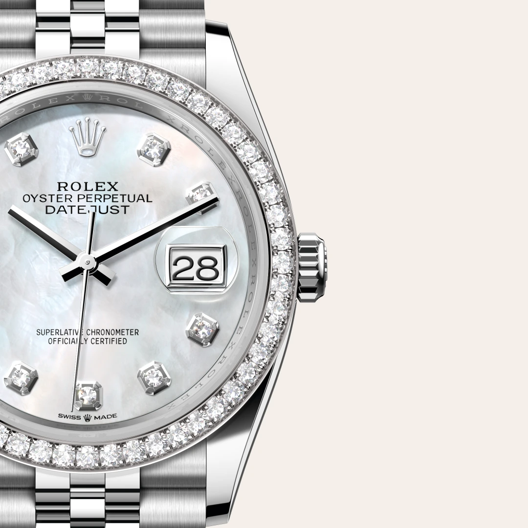 Rolex Datejust in White Rolesor - combination of Oystersteel and white gold M126284RBR-0011- Montecristo Jewellers Rolex Datejust in White Rolesor - combination of Oystersteel and white gold M126284RBR-0011- Montecristo Jewellers