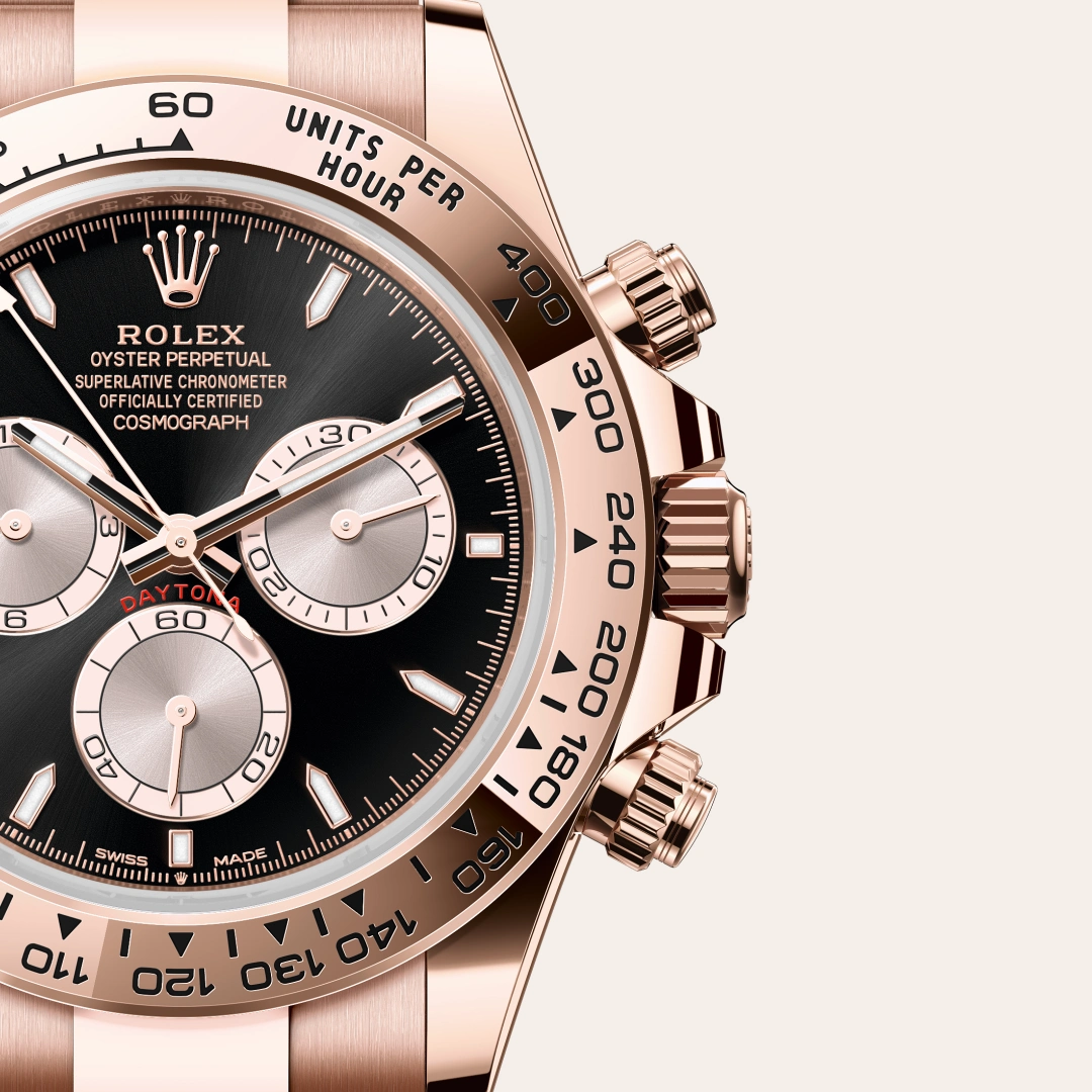 Rolex Cosmograph Daytona in 18 ct Everose gold M126505-0001- Montecristo Jewellers