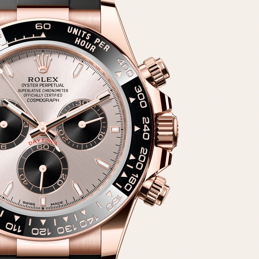 Rolex Cosmograph Daytona in 18 ct Everose gold M126515LN-0006- Montecristo Jewellers