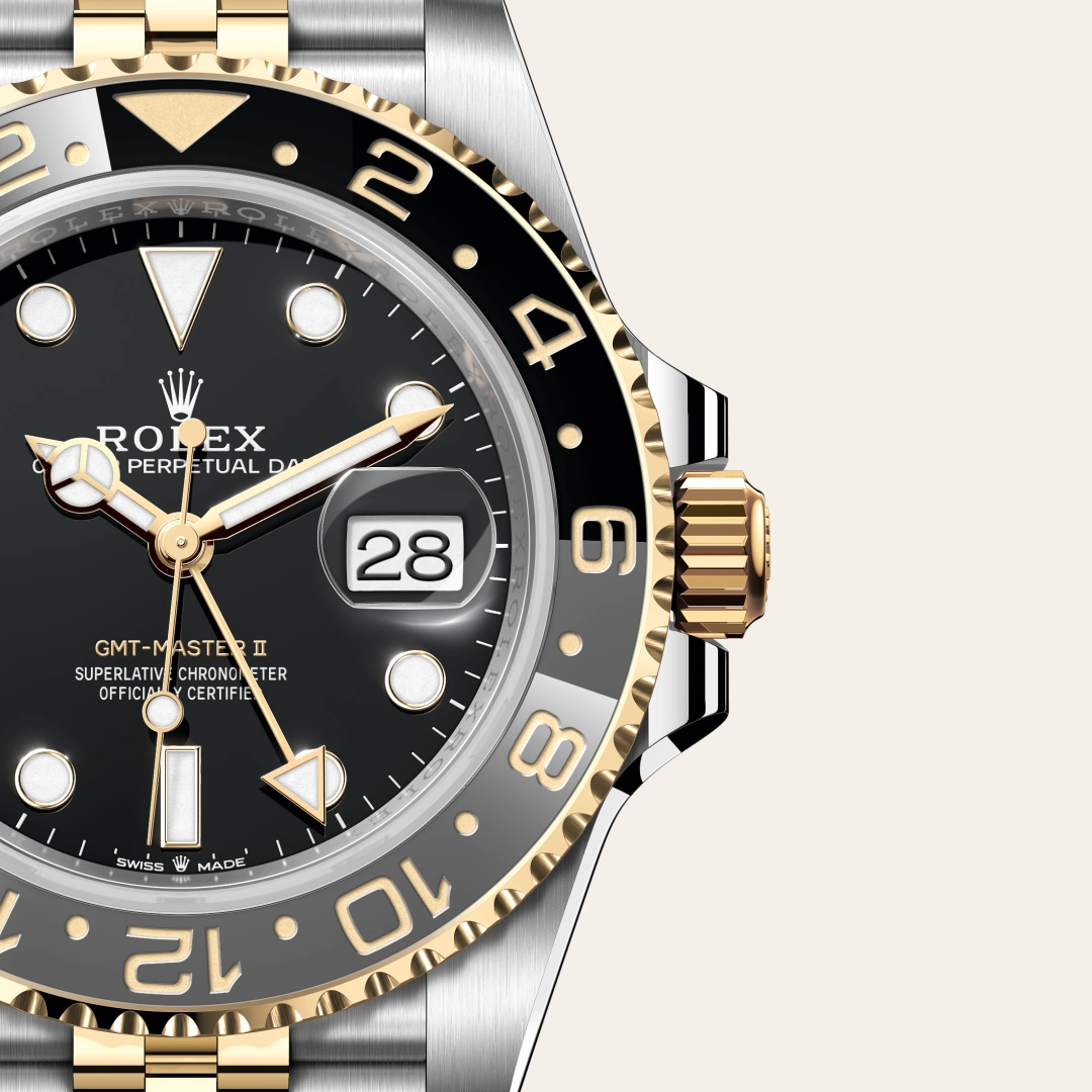 Rolex GMT-Master II in Yellow Rolesor - combination of Oystersteel and yellow gold M126713GRNR-0001- Montecristo Jewellers