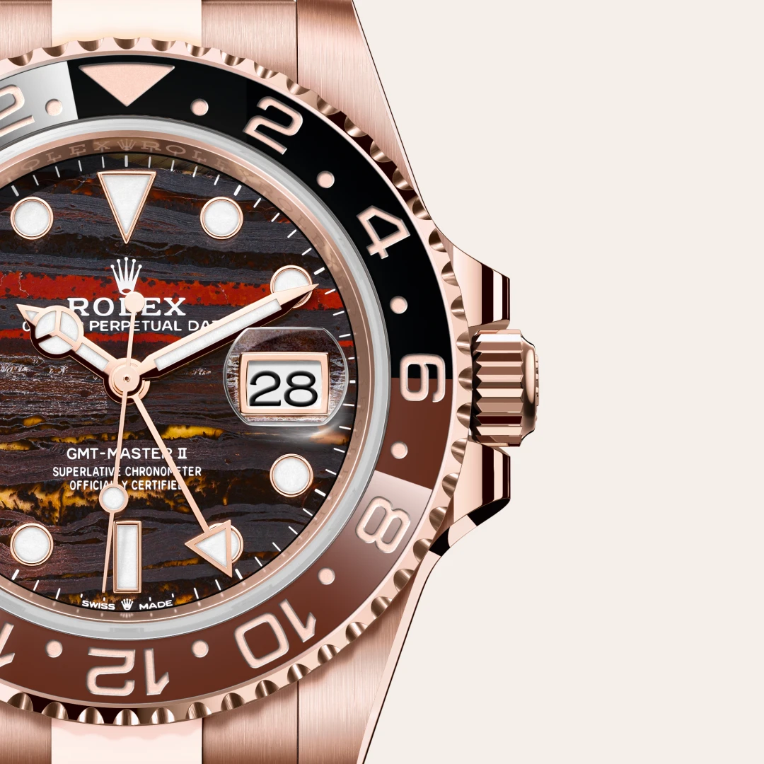 Rolex GMT-Master II in 18 ct Everose gold M126715CHNR-0002- Montecristo Jewellers Rolex GMT-Master II in 18 ct Everose gold M126715CHNR-0002- Montecristo Jewellers