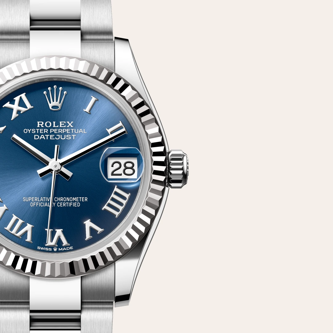 Rolex Datejust in White Rolesor - combination of Oystersteel and white gold M278274-0033- Montecristo Jewellers