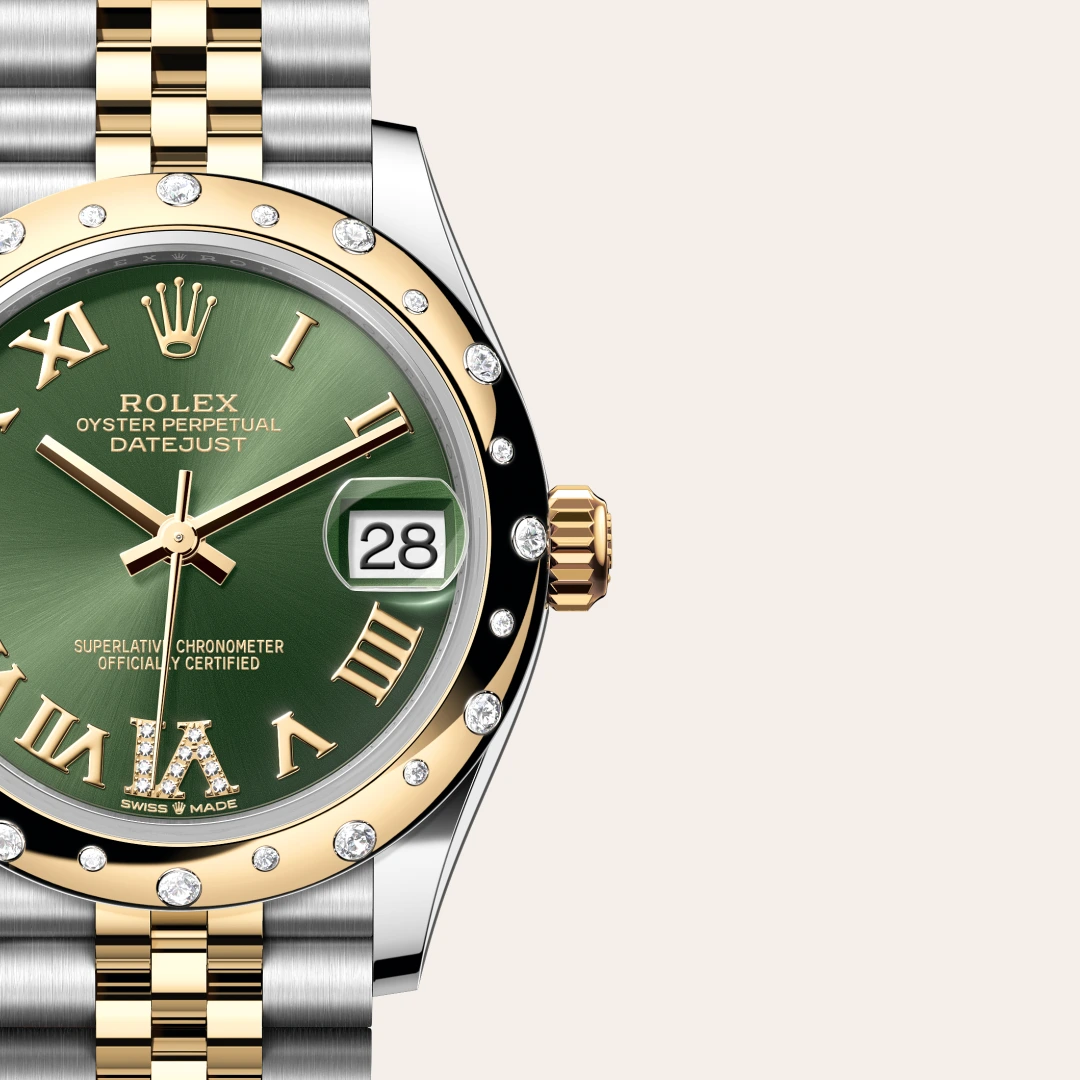Rolex Datejust in Yellow Rolesor - combination of Oystersteel and yellow gold M278343RBR-0016- Montecristo Jewellers