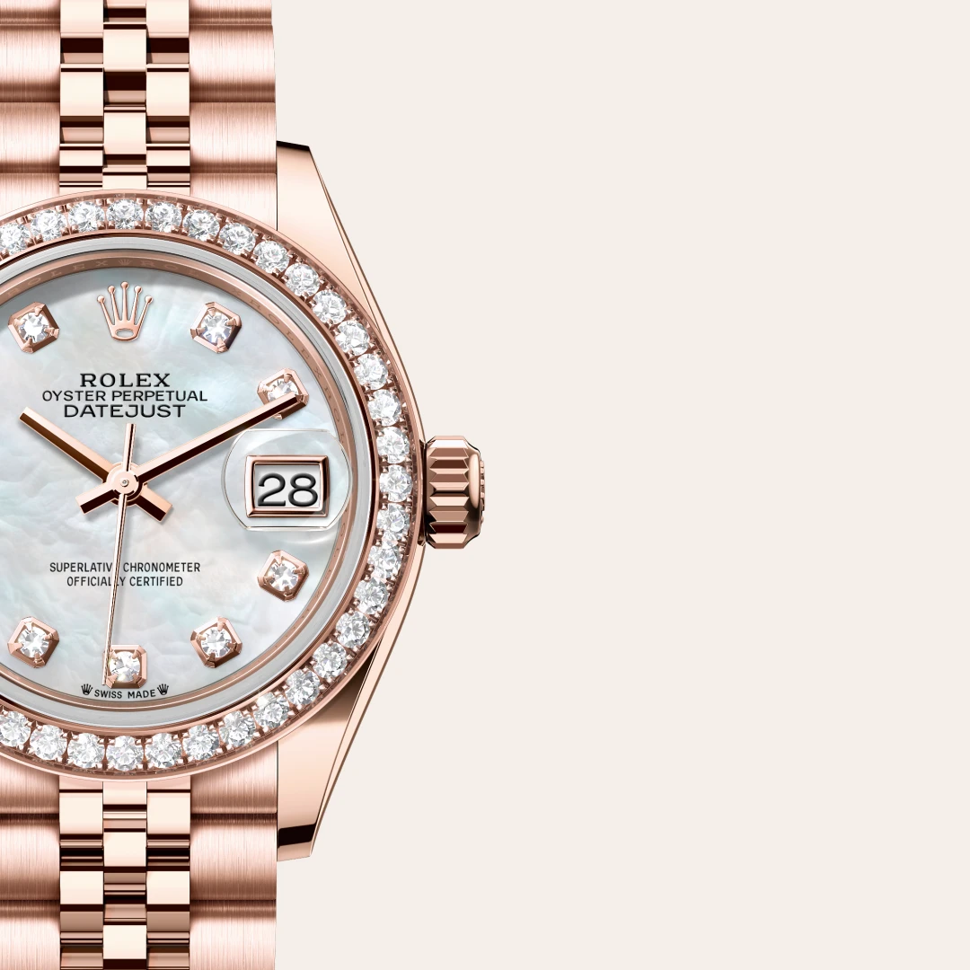 Rolex Lady-Datejust in 18 ct Everose gold M279135RBR-0019- Montecristo Jewellers