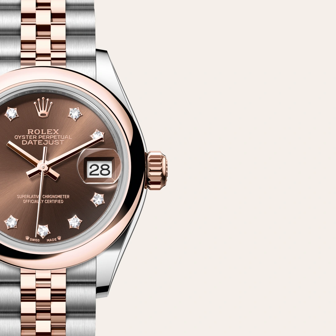 Rolex Lady-Datejust in Everose Rolesor - combination of Oystersteel and Everose gold M279161-0003- Montecristo Jewellers