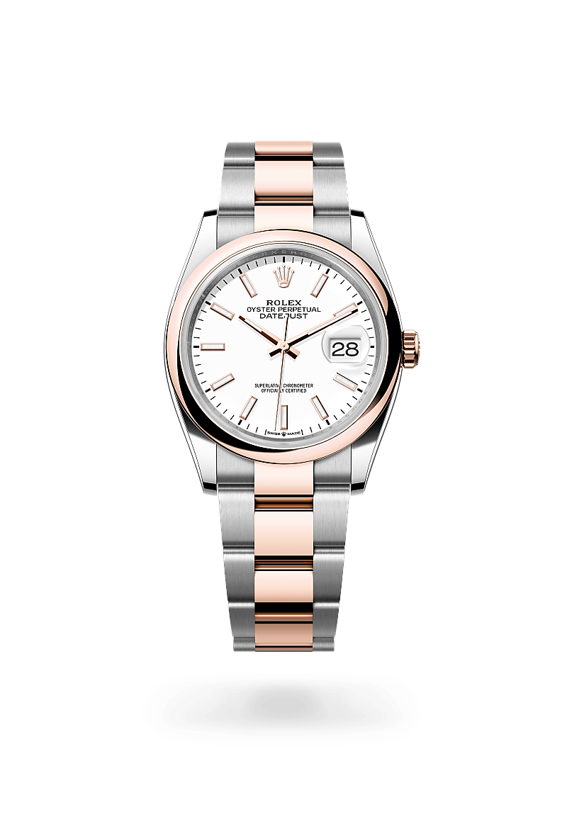 Rolex Datejust in Everose Rolesor - combination of Oystersteel and Everose gold M126201-0018- Montecristo Jewellers