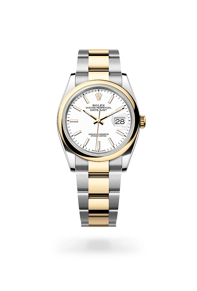 Rolex Datejust in Yellow Rolesor - combination of Oystersteel and yellow gold M126203-0020- Montecristo Jewellers