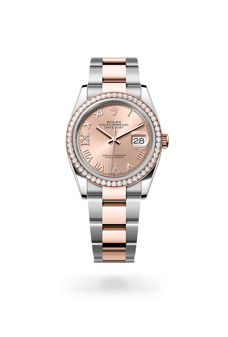 Rolex Datejust in Everose Rolesor - combination of Oystersteel and Everose gold M126281RBR-0016- Montecristo Jewellers