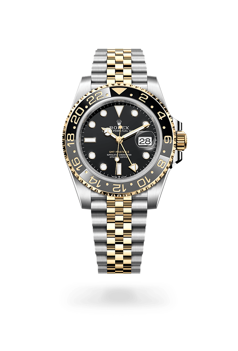 Rolex GMT-Master II in Yellow Rolesor - combination of Oystersteel and yellow gold M126713GRNR-0001- Montecristo Jewellers