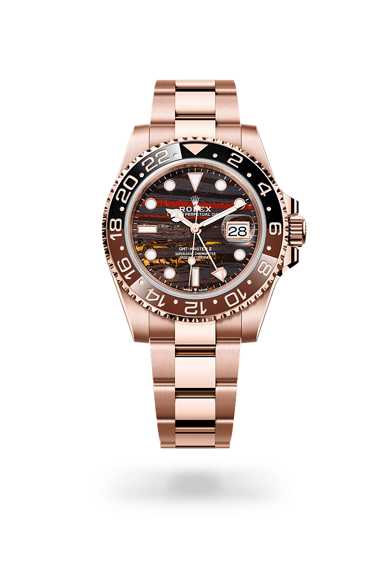 Rolex GMT-Master II in 18 ct Everose gold M126715CHNR-0002- Montecristo Jewellers