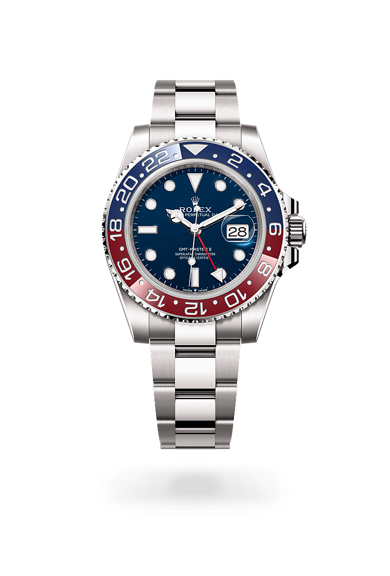 Rolex GMT-Master II in 18 ct white gold M126719BLRO-0003- Montecristo Jewellers