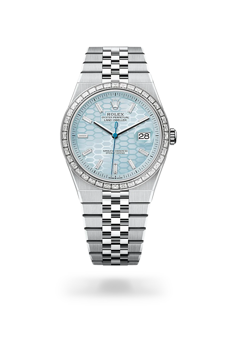 Rolex Land-Dweller in Platinum M127386TBR-0001- Montecristo Jewellers Rolex Land-Dweller in Platinum M127386TBR-0001- Montecristo Jewellers