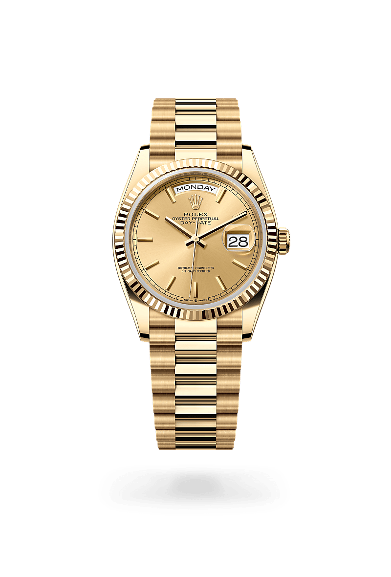 Rolex Day-Date in 18 ct yellow gold M128238-0045- Montecristo Jewellers