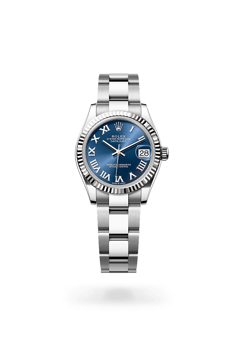 Rolex Datejust in White Rolesor - combination of Oystersteel and white gold M278274-0033- Montecristo Jewellers