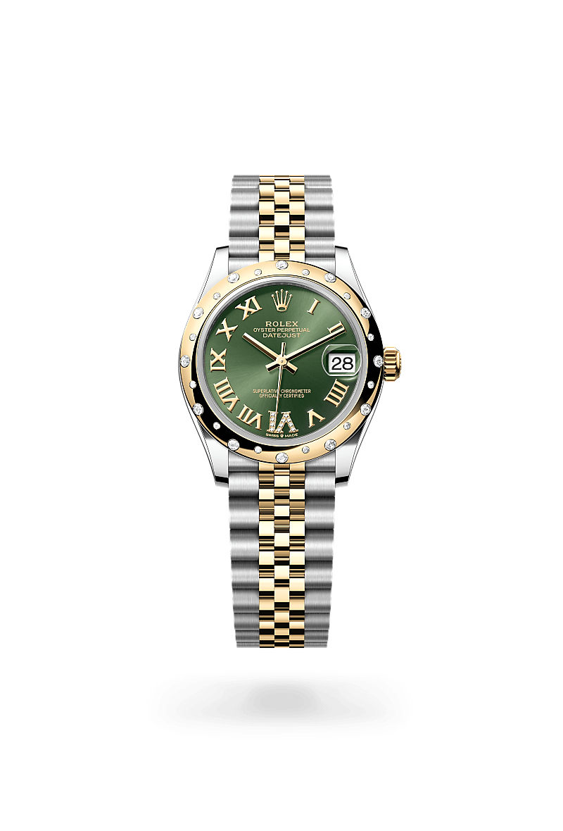 Rolex Datejust in Yellow Rolesor - combination of Oystersteel and yellow gold M278343RBR-0016- Montecristo Jewellers
