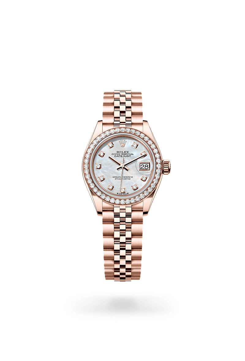 Rolex Lady-Datejust in 18 ct Everose gold M279135RBR-0019- Montecristo Jewellers