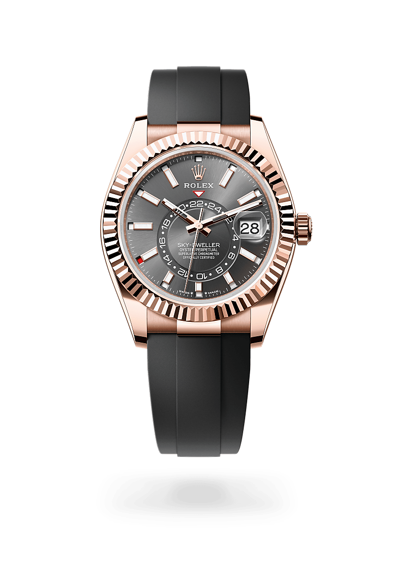 Rolex Sky-Dweller in 18 ct Everose gold M336235-0004- Montecristo Jewellers